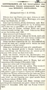 ‘Uittreksel uit het leenregister des Vorstendoms Gelre aangaande het leen van Weert, 1405-1602’.