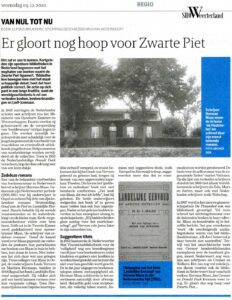 ‘Er gloort nog hoop voor zwarte piet’.