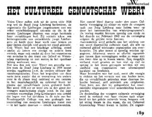 ‘Het Cultureel Genootschap Weert’.