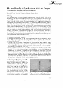 ‘Het aardkundig erfgoed van de Weerter Bergen. Ontstaan en vergaan van een heideven’.