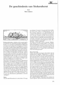 ‘De geschiedenis van Stokershorst’.