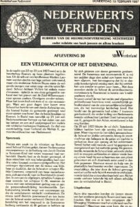 ‘Een veldwachter op het dievenpad’.