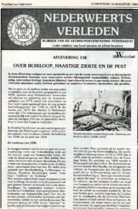 ‘Over buikloop, haastige ziekte en de pest’.
